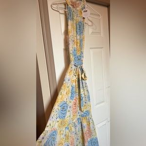 NWT PETAL & PUP FARELLE MIDI DRESS- FLORAL